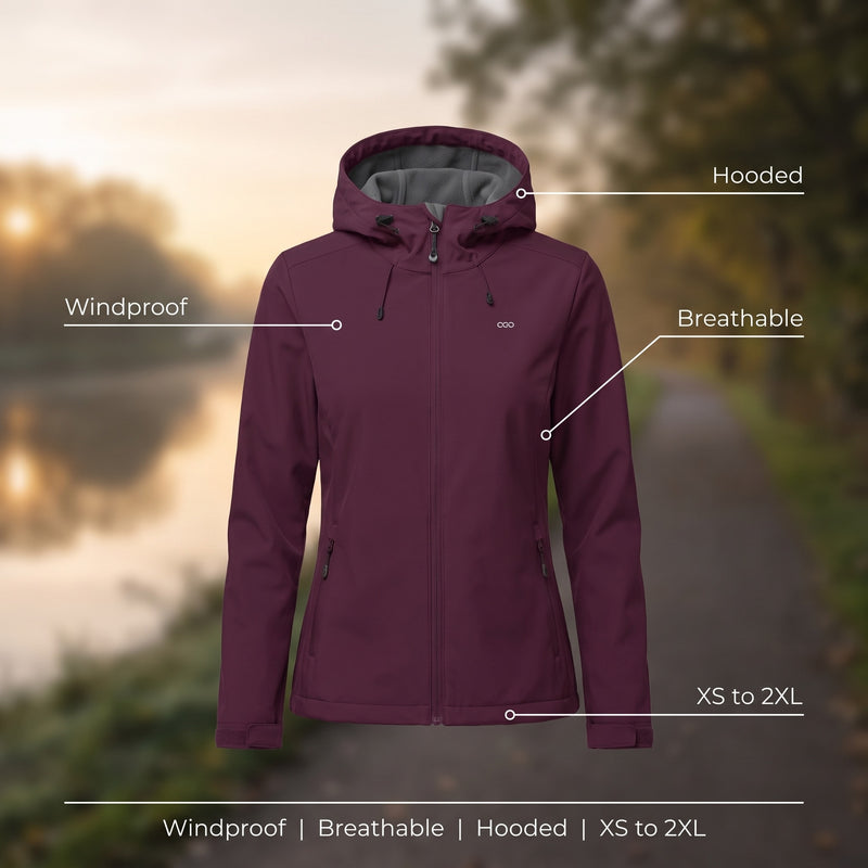 Women's Athletic Windproof Jacket Hooded Breathable Running, product photo 2