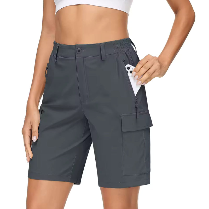Women's Cargo Hiking Shorts Lightweight Quick-Dry Outdoor Trekking Shorts – product view 14 | Great Lakes Outdoor