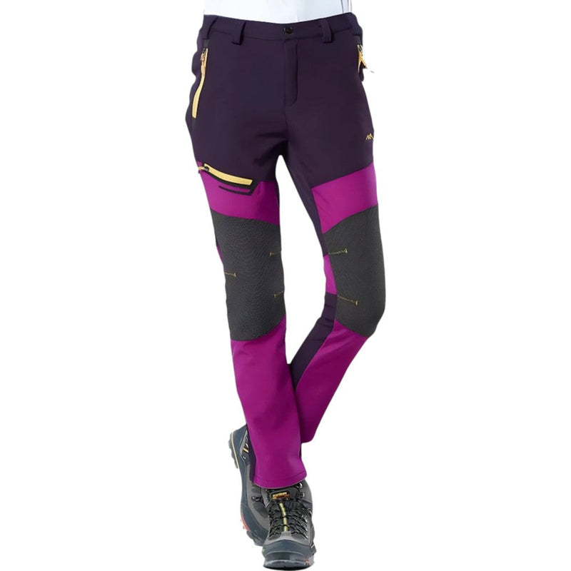 Women's Fleece Lined Hiking Pants Warm Windproof Outdoor Trousers – product view 11 | Great Lakes Outdoor
