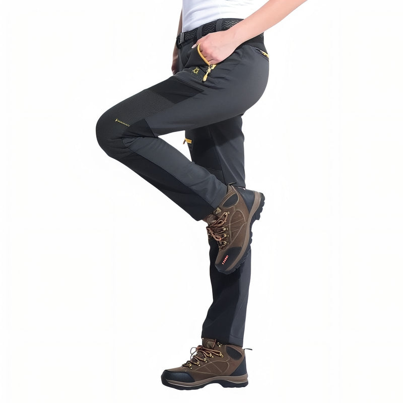 Women's Fleece Lined Hiking Pants Warm Windproof Outdoor Trousers – product view 13 | Great Lakes Outdoor