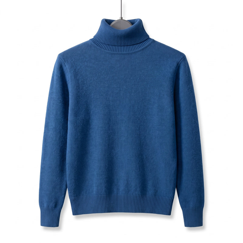Women's High Neck Sweater Viscose Blend Soft Warm Knit Pullover, product photo 13