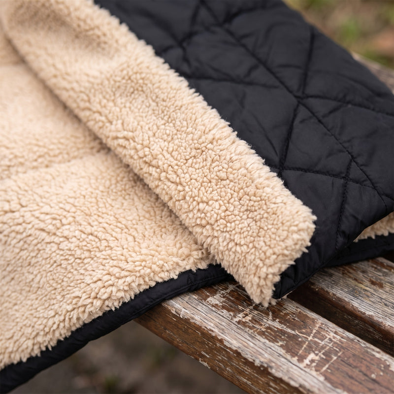 Women's Long Quilted Coat Sherpa Lined Hooded Maxi Winter Jacket, product photo 4