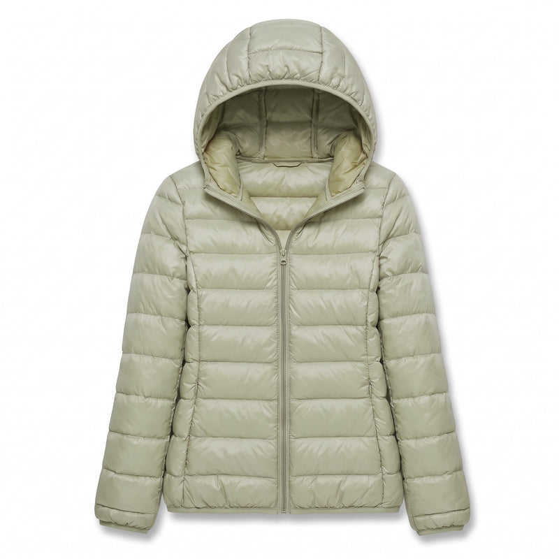 Women's Packable Down Jacket Lightweight Hooded Puffer Coat, product photo 17