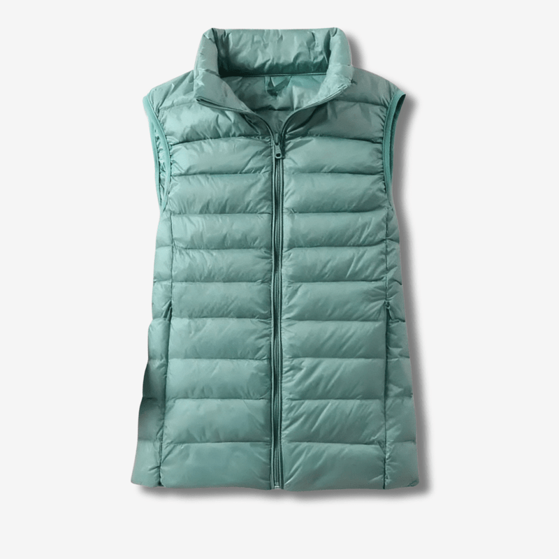 Women's Packable Down Vest Lightweight Warm Outdoor Layer – product view 10 | Great Lakes Outdoor