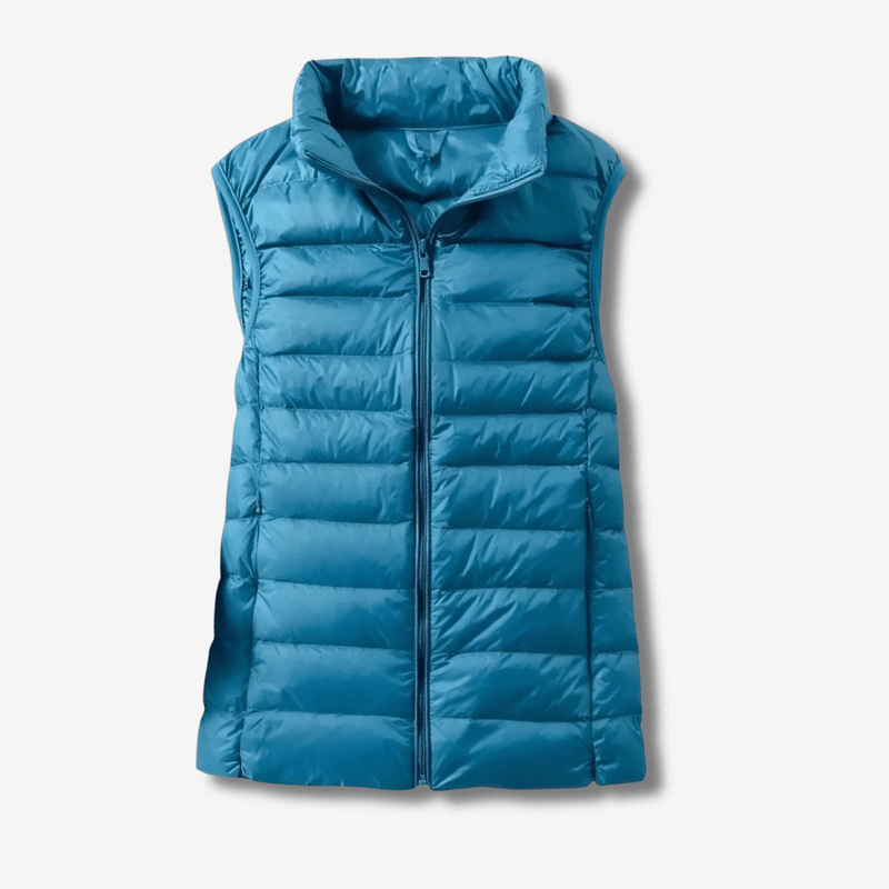 Women's Packable Down Vest Lightweight Warm Outdoor Layer – product view 13 | Great Lakes Outdoor