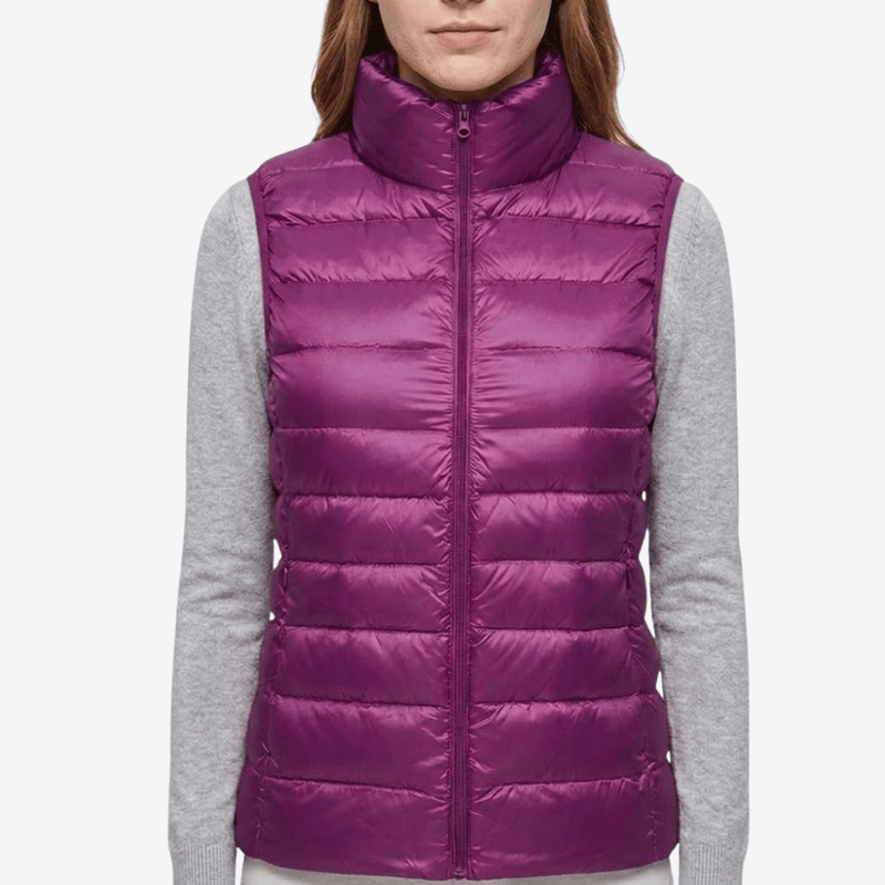 Women's Packable Down Vest Lightweight Warm Outdoor Layer – product view 16 | Great Lakes Outdoor