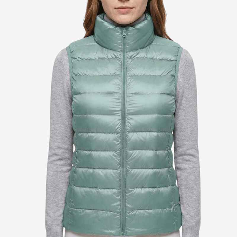 Women's Packable Down Vest Lightweight Warm Outdoor Layer – product view 20 | Great Lakes Outdoor