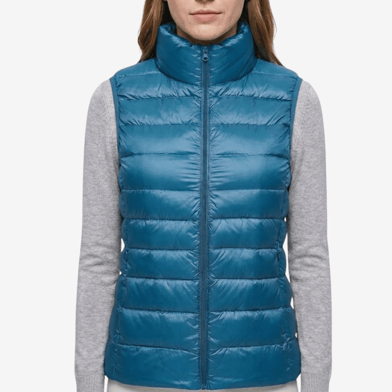 Women's Packable Down Vest Lightweight Warm Outdoor Layer – product view 23 | Great Lakes Outdoor