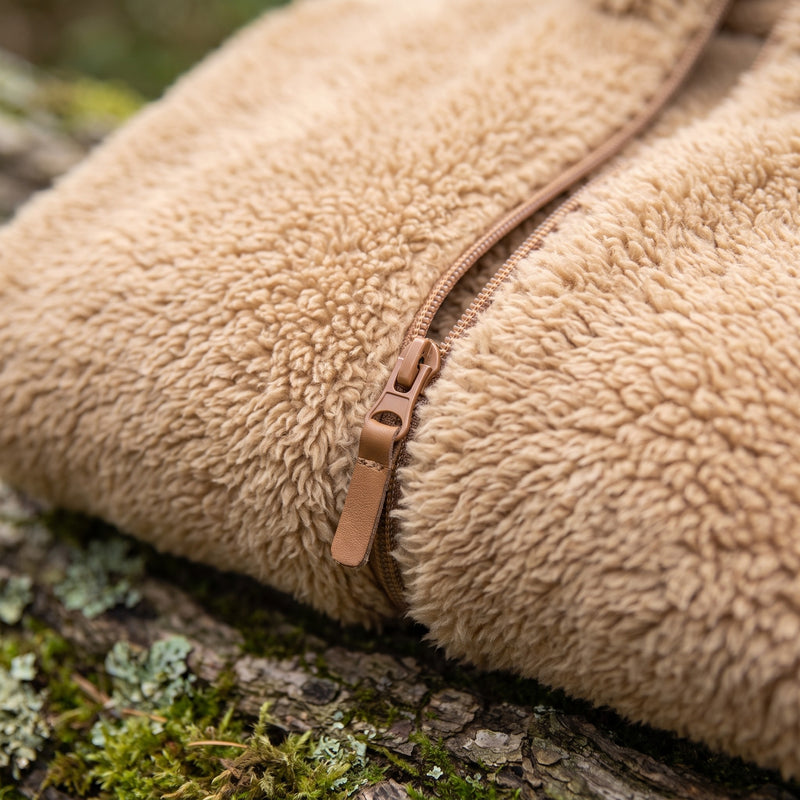 Women's Short Teddy Bear Jacket Zip Front Lightweight Warm Coat, product photo 4