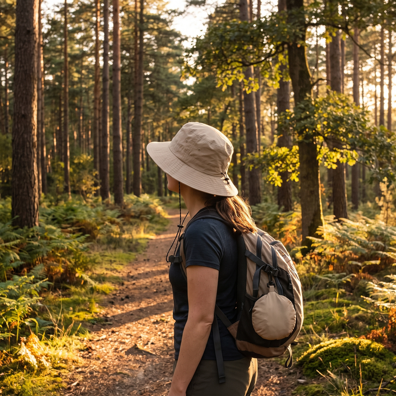 Women's Summer Hiking Hat Wide Brim Sun Protection Cap – product view 2 | Great Lakes Outdoor