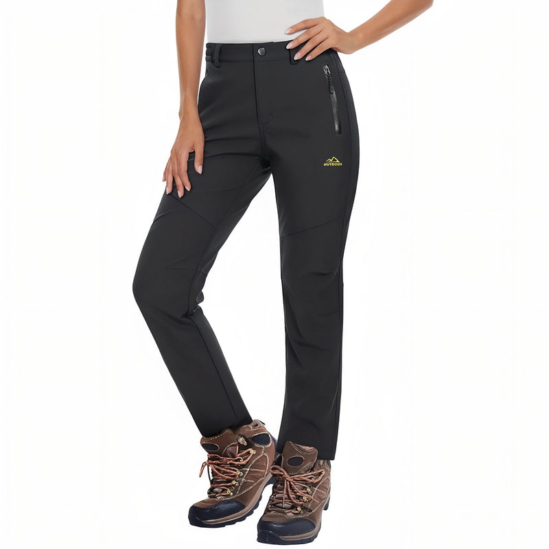 Women's Warm Waterproof Hiking Pants Winter Outdoor Fleece-Lined Trousers – product view 7 | Great Lakes Outdoor