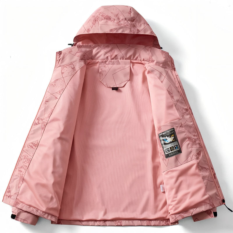 Women's Waterproof Hiking Jacket Windproof Outdoor Trail Shell – product view 6 | Great Lakes Outdoor