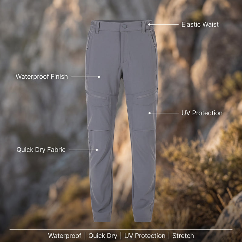 Women’s Waterproof Hiking Pants Stretch Quick Dry UV Tear Resistant, product photo 2