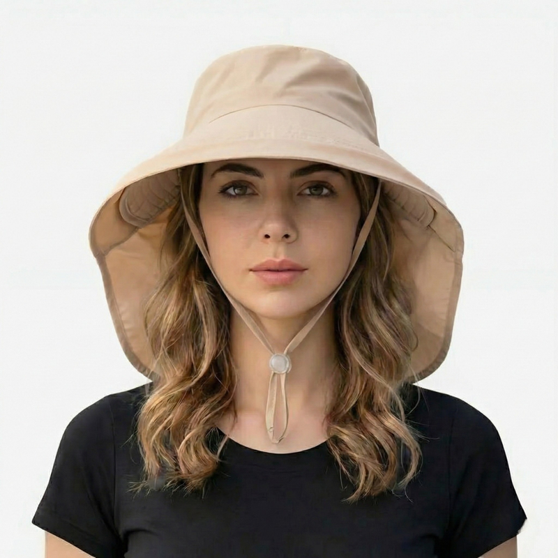 Women's Wide Brim Sun Hat Breathable UV Protection Outdoor Cap – product view 6 | Great Lakes Outdoor