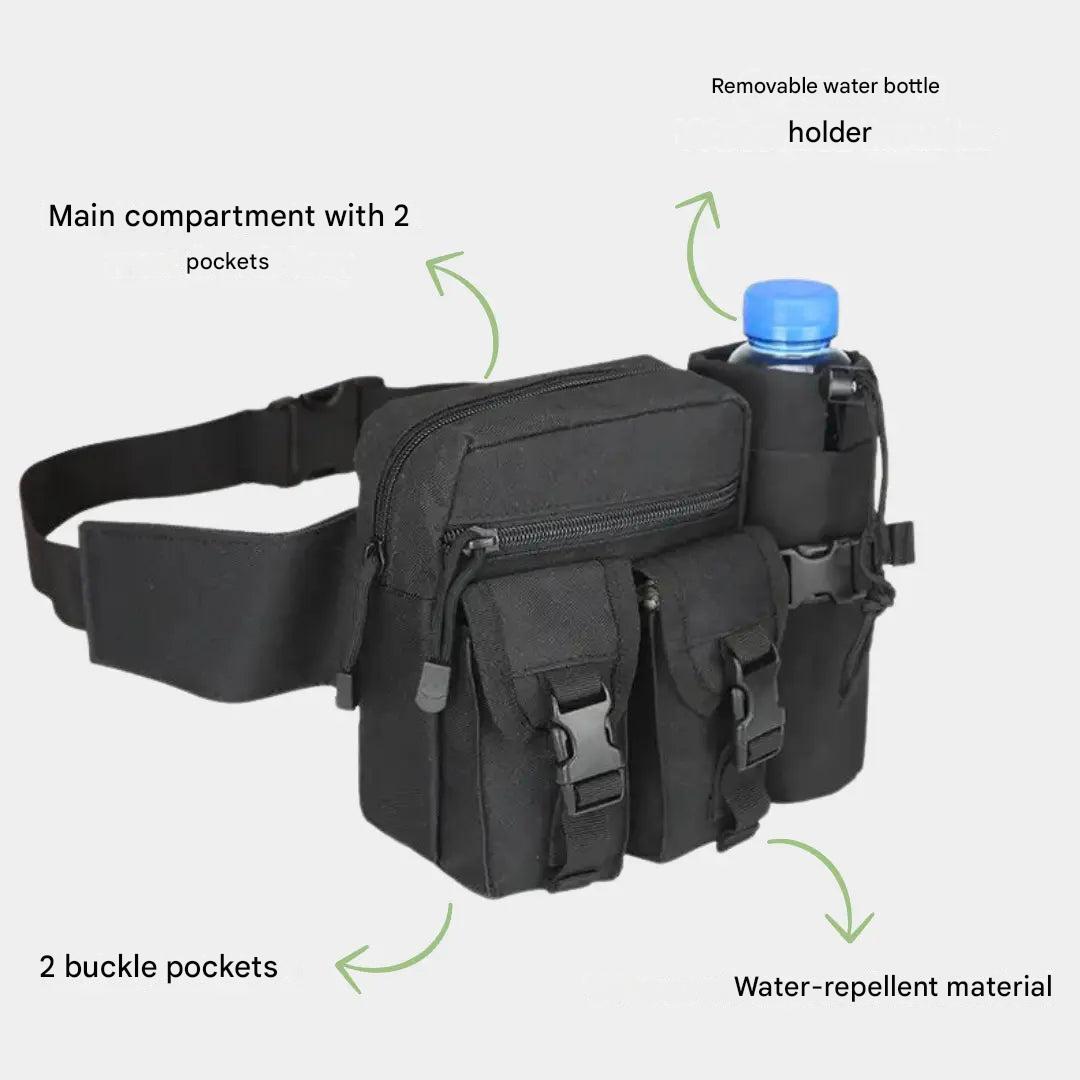 Hiking Waist Bag Water Resistant Fanny Pack Outdoor Utility Pouch