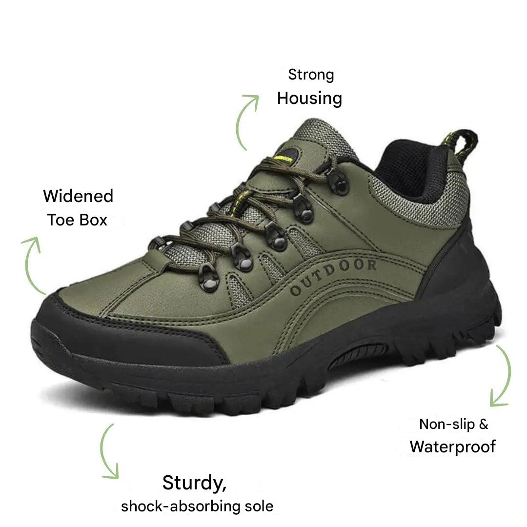 Men’s Waterproof Hiking Shoes Supportive Outdoor Walking Shoes