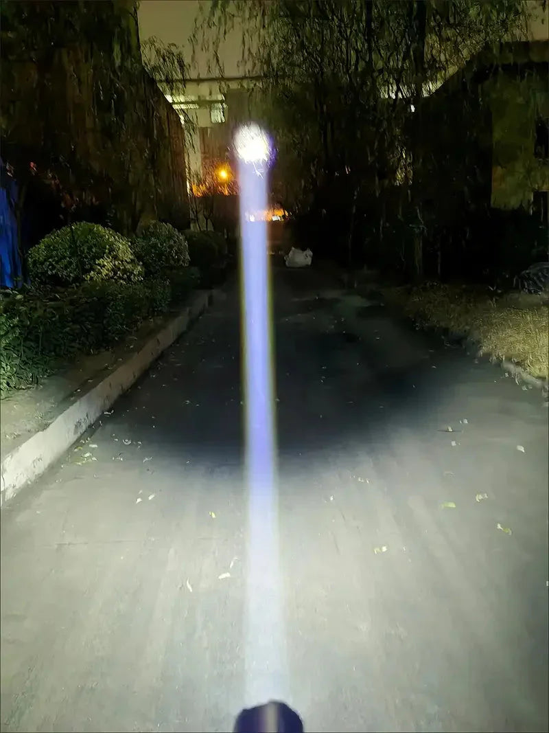 High Lumen Tactical Flashlight Rechargeable LED Zoom Power Bank