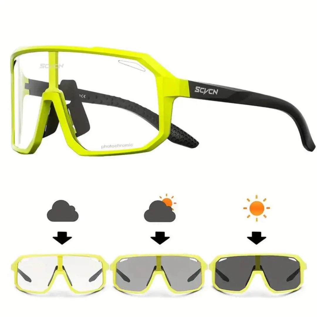Photochromic Cycling Sunglasses UV Protection Lightweight Sports Eyewear