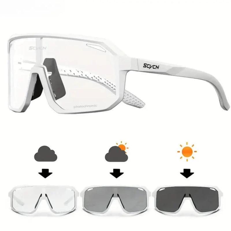 Photochromic Cycling Sunglasses UV Protection Lightweight Sports Eyewear