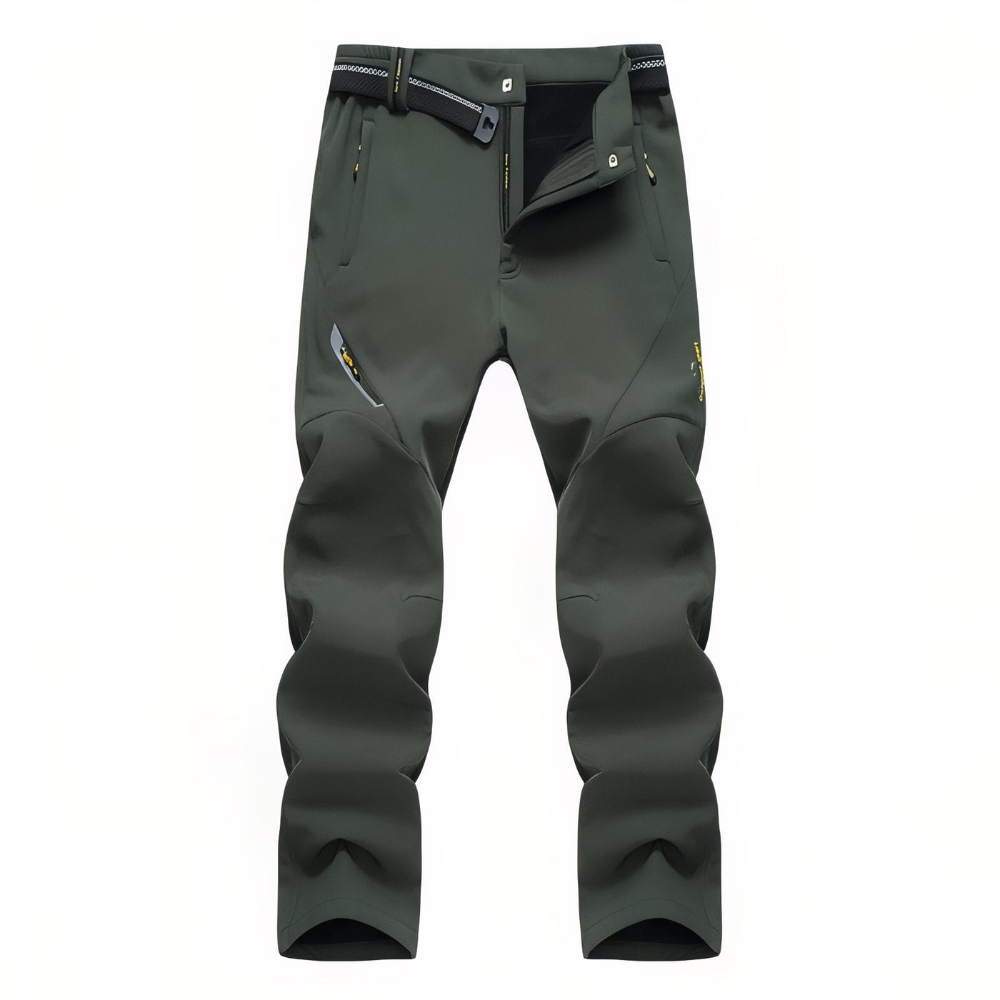 Men's Fleece Lined Hiking Pants Waterproof Thermal Trail Trousers