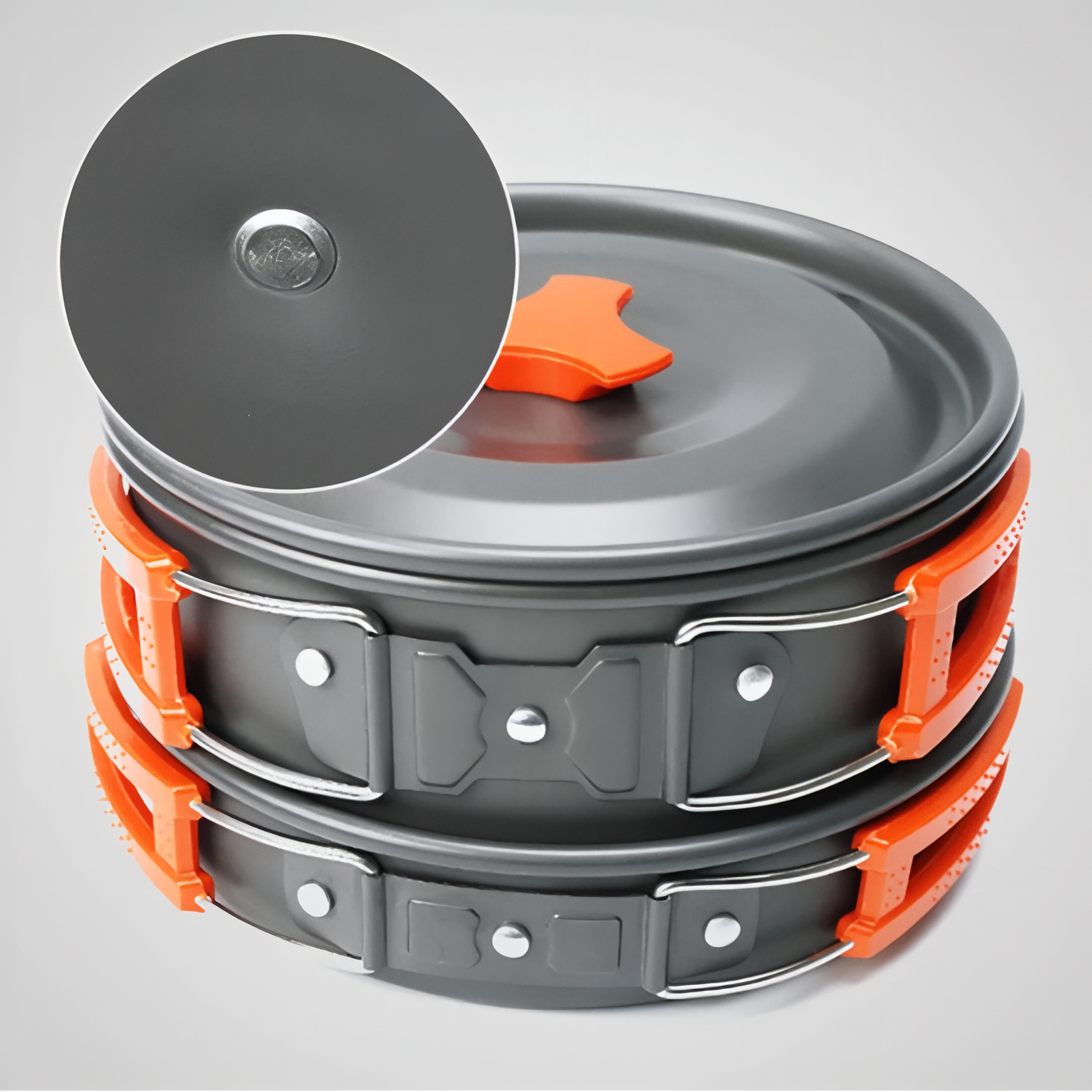 Camping Cookware Set 2-Person Lightweight Backpacking Mess Kit