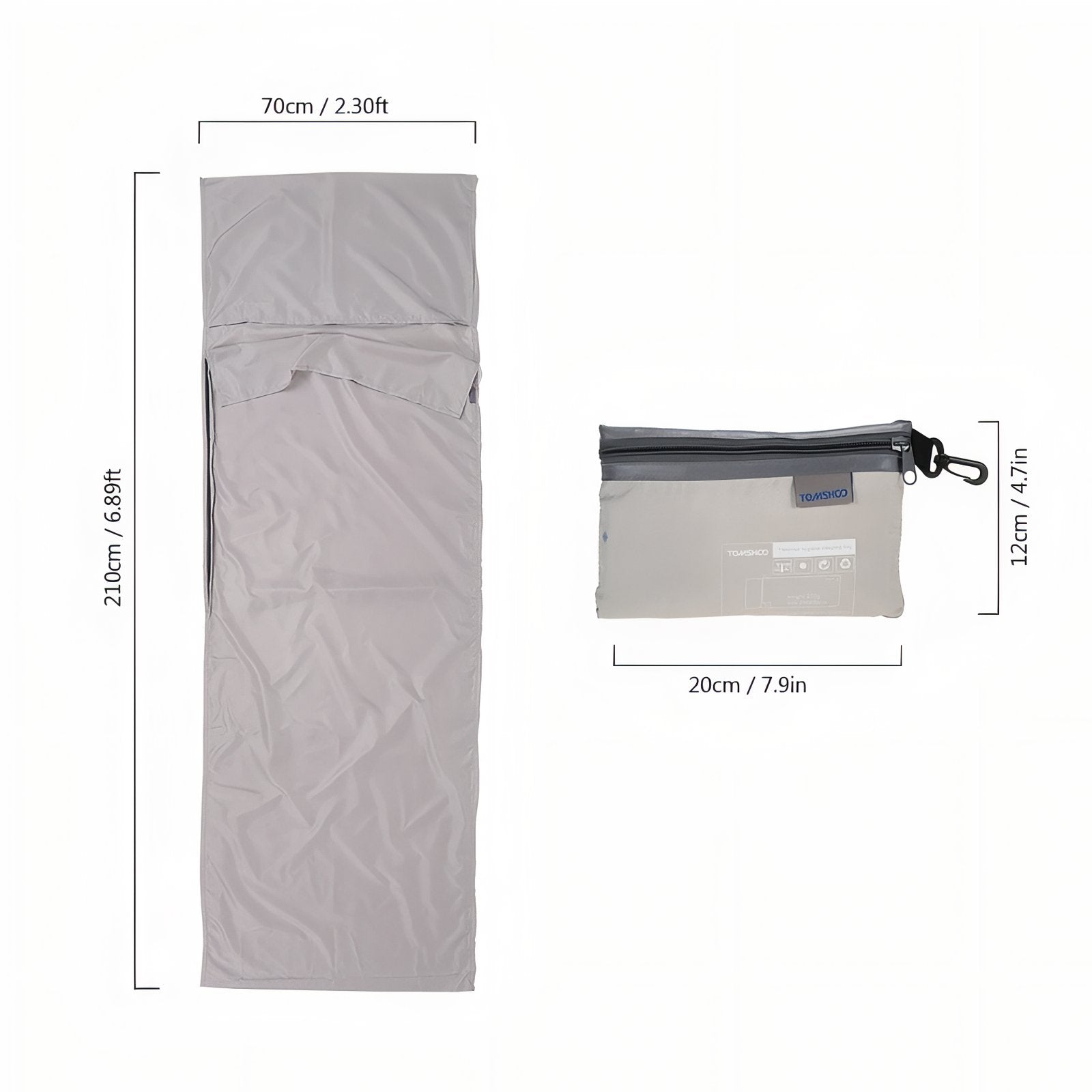 Sleeping Bag Liner Lightweight Breathable Travel Sheet for Camping