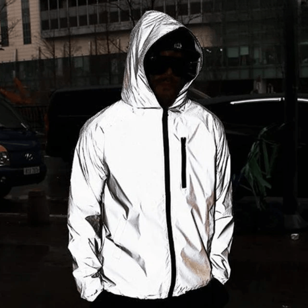 Waterproof Reflective Outdoor Jacket Unisex Hiking and Cycling Shell