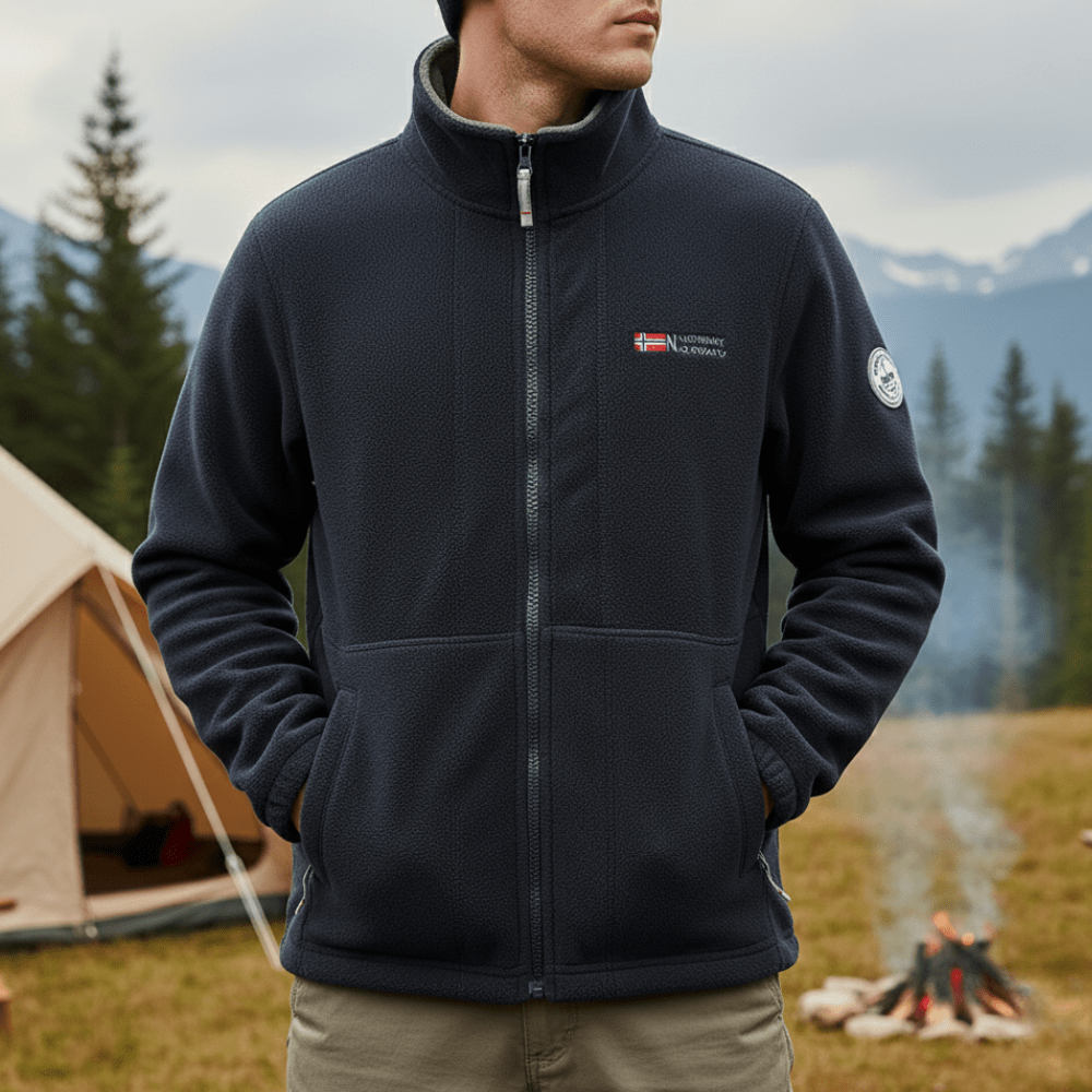 Men's Breathable Thermal Fleece Jacket Warm Outdoor Hiking Coat
