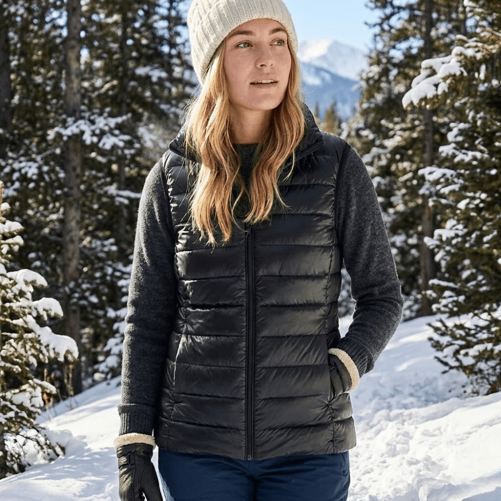 Women's Packable Down Vest Lightweight Warm Outdoor Layer