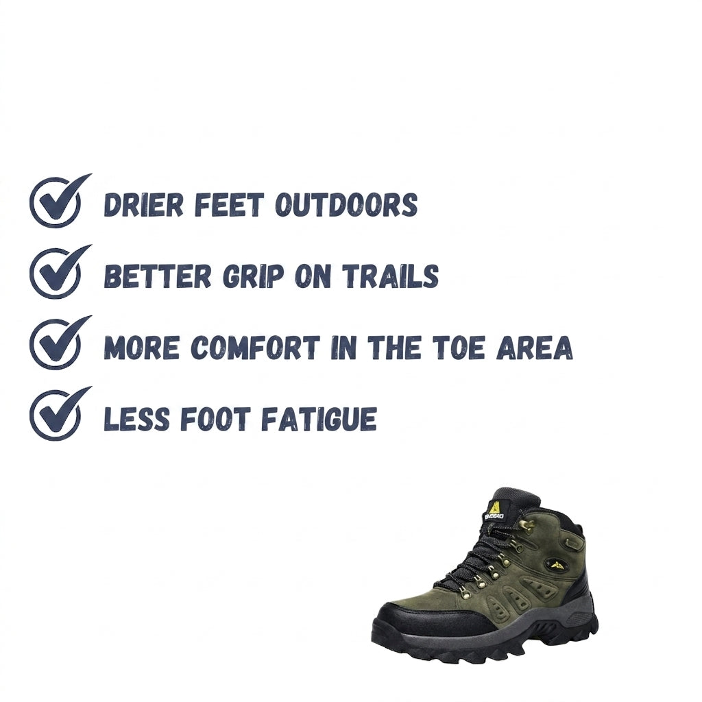 Waterproof Hiking Shoes All-Terrain Supportive Outdoor Walking Boots