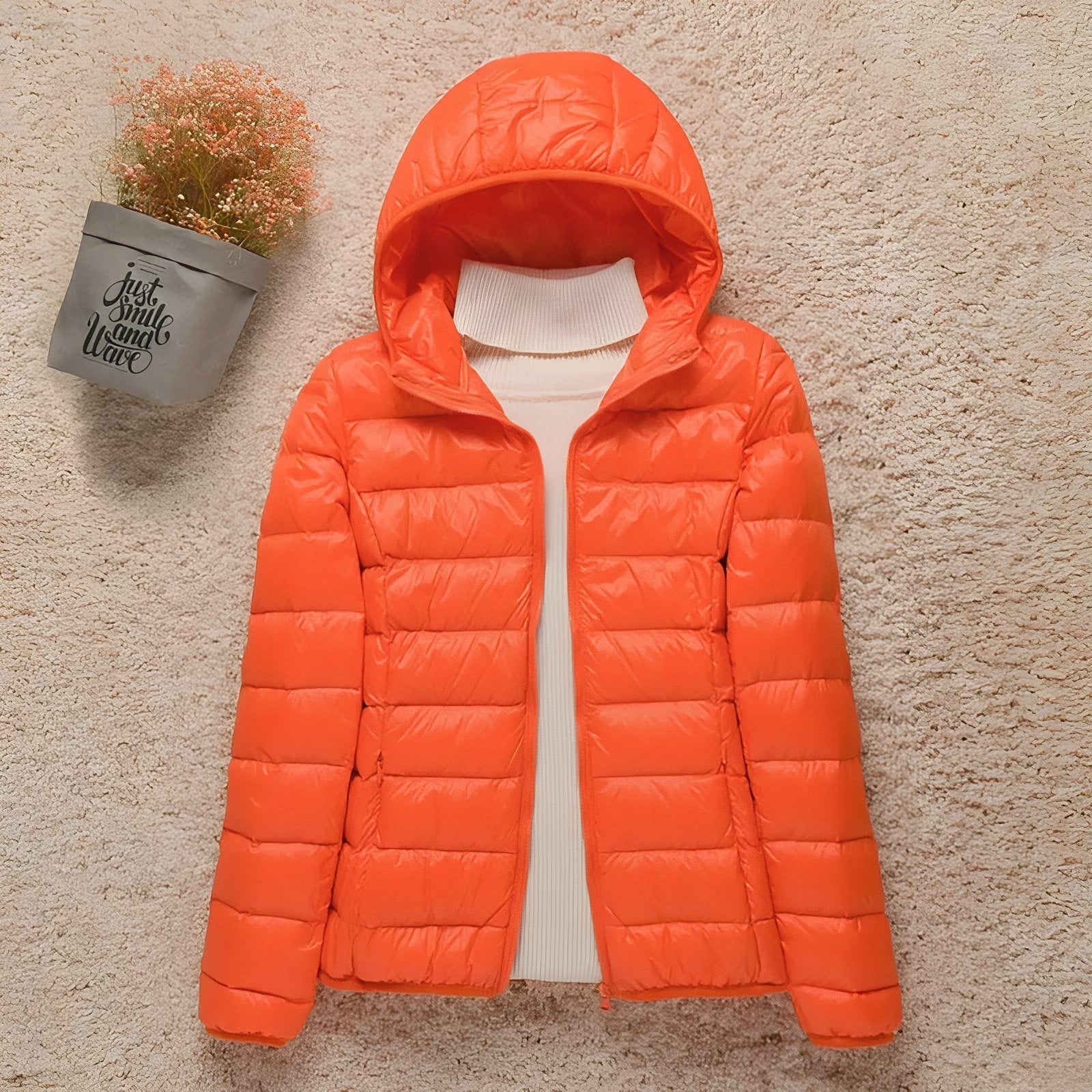 Women's Packable Down Hiking Jacket Lightweight Hooded Outdoor Coat