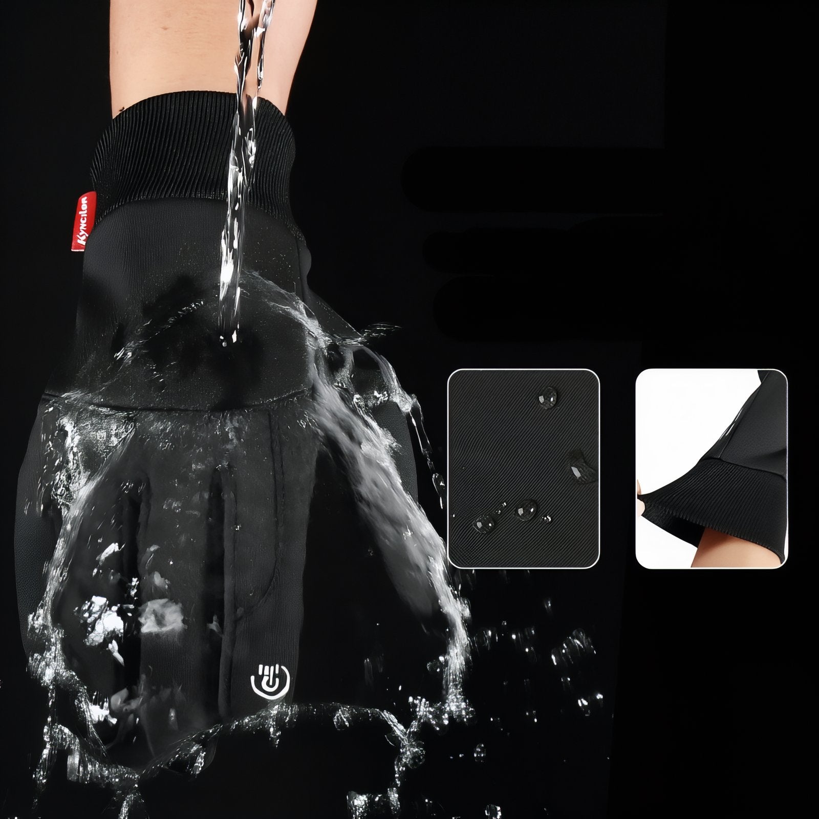 Waterproof Hiking Gloves Touchscreen Compatible Warm Winter Trail Gloves