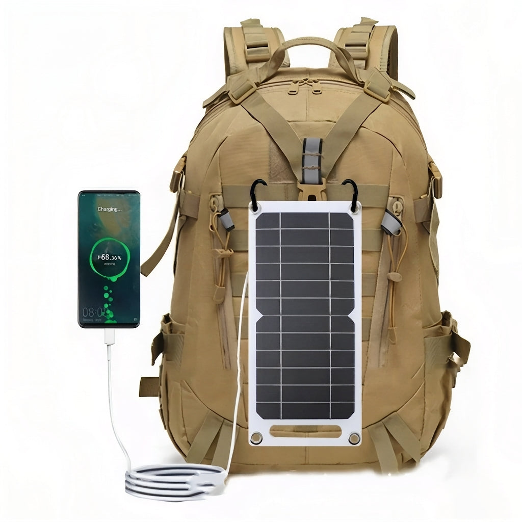 Portable Solar Charger 35W Compact USB Panel for Hiking