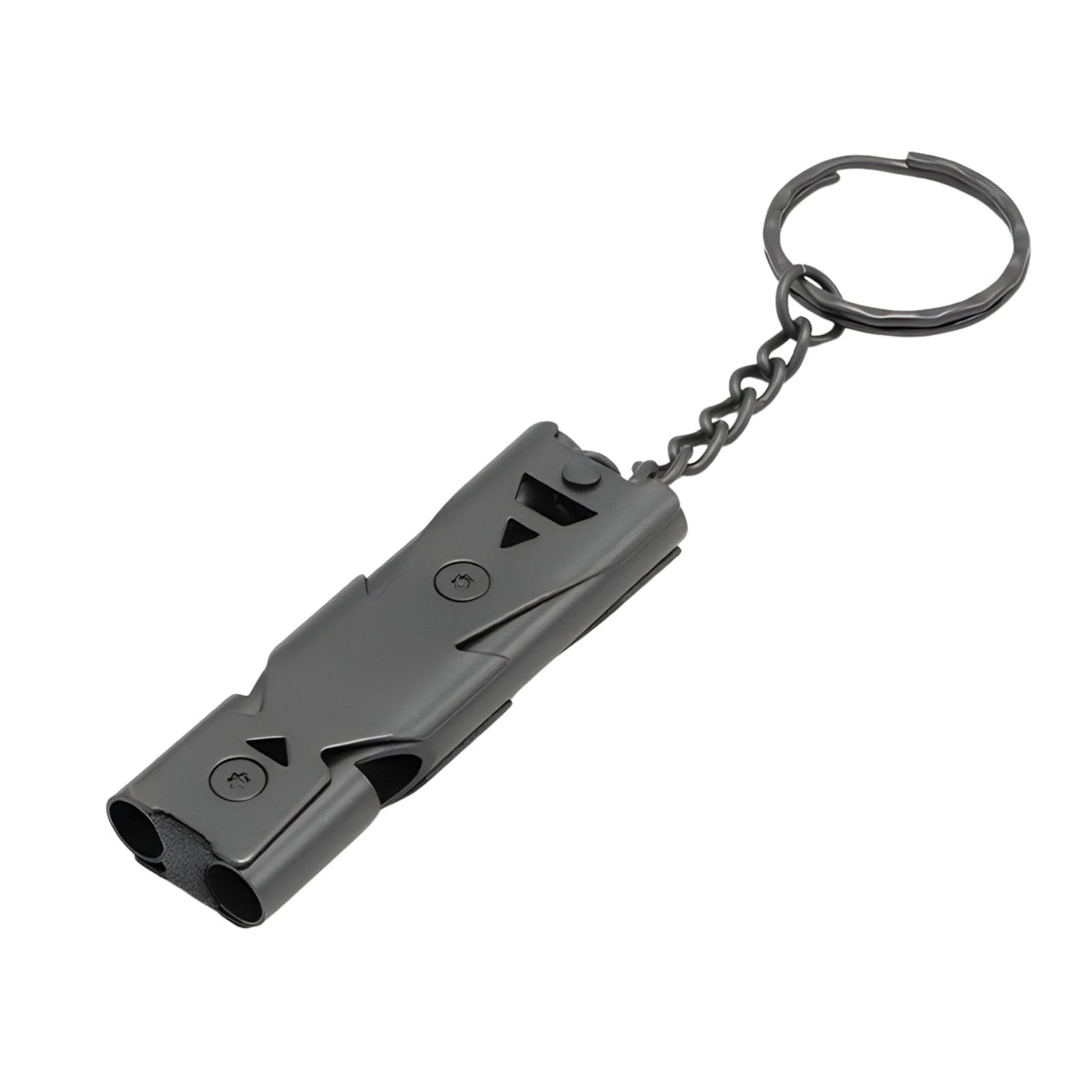Double Tube Emergency Survival Whistle Loud 180dB Keychain Signal