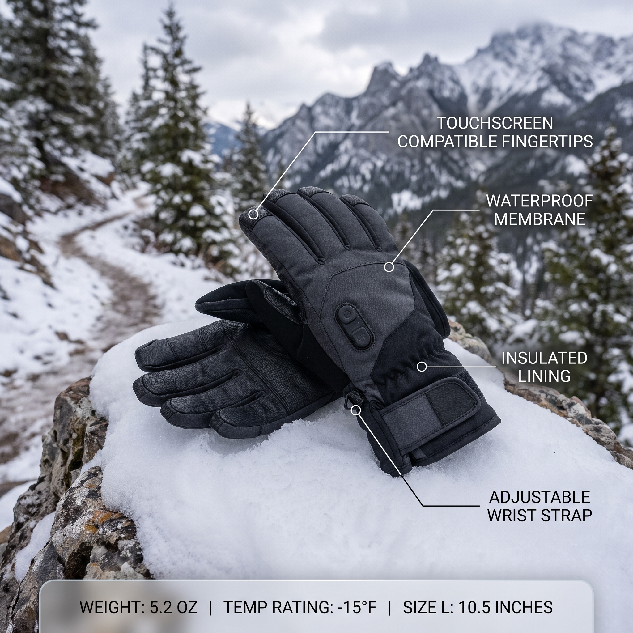 ThermoMax Waterproof Winter Gloves – Touchscreen Compatible