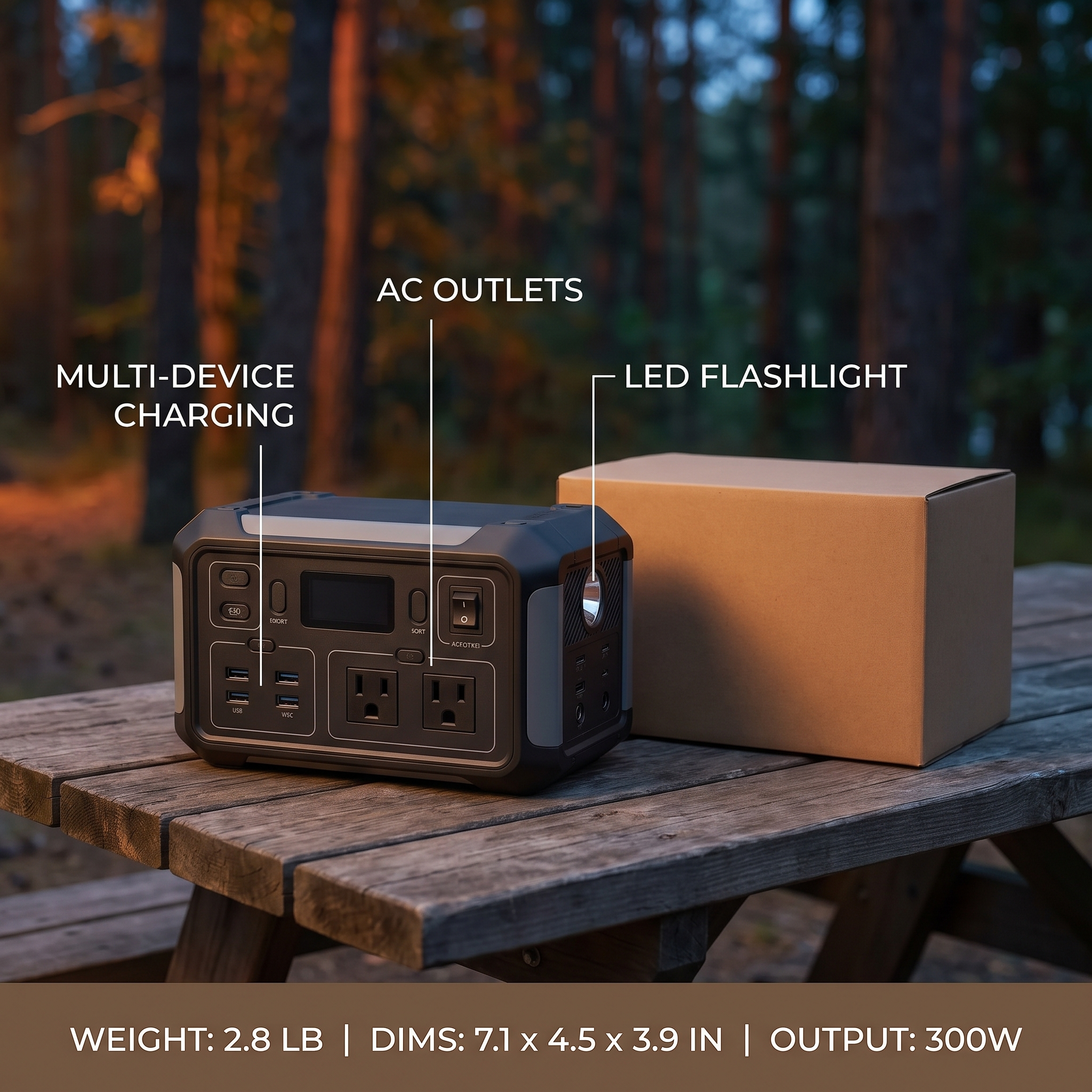 Portable Power Station – Emergency Backup Battery
