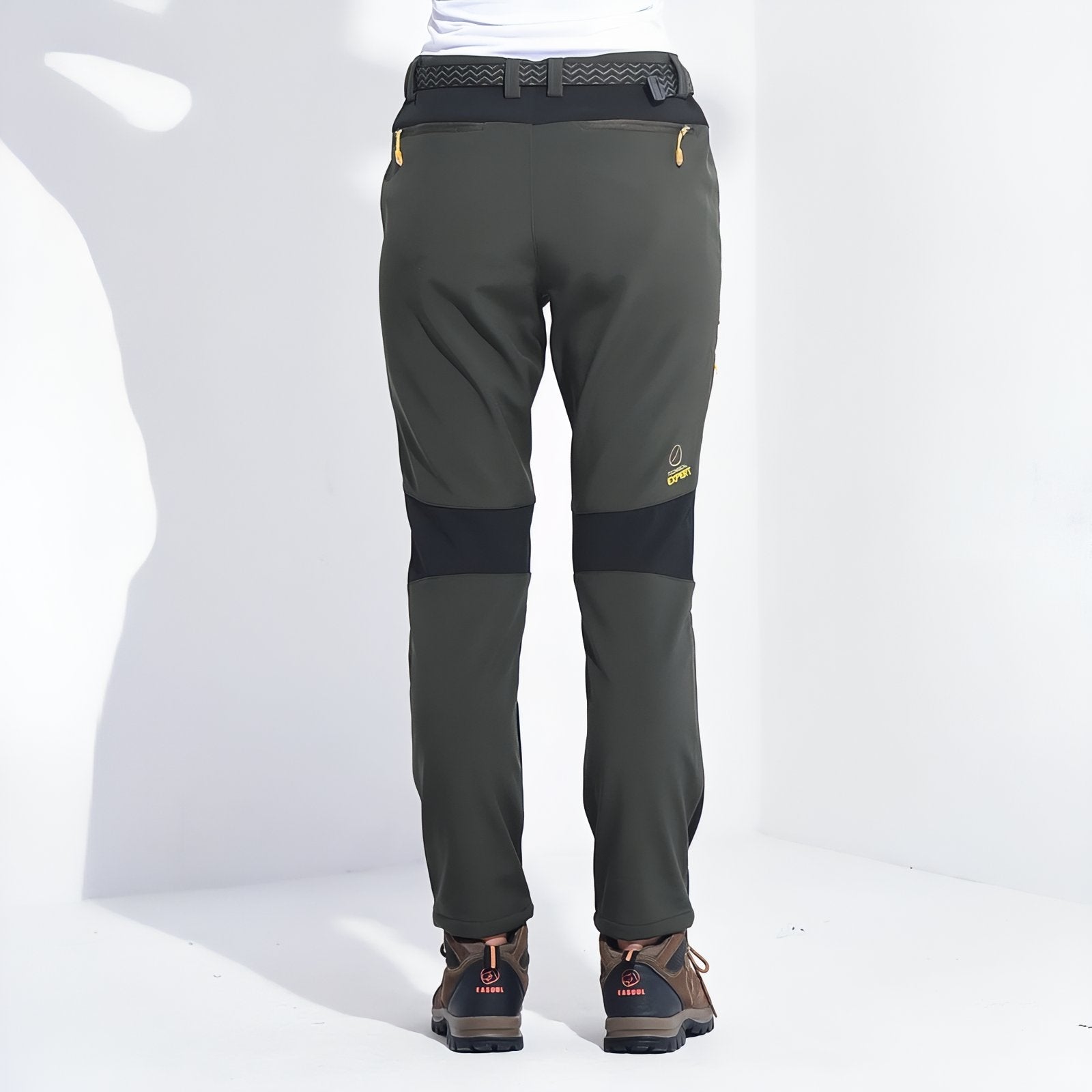 Women's Fleece Lined Hiking Pants Warm Windproof Outdoor Trousers