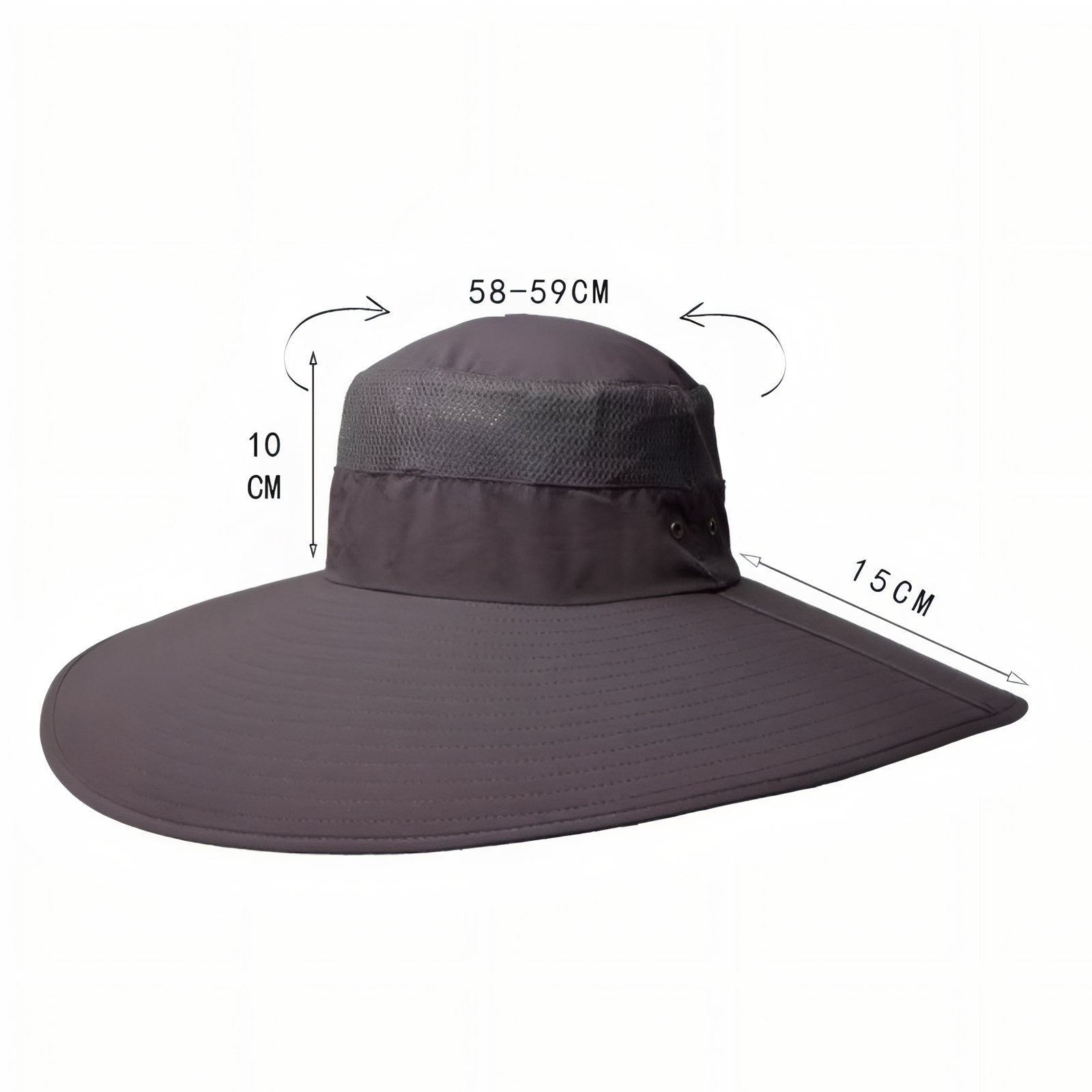 Men's UV Protection Hiking Hat Wide Brim Breathable Sun Cap