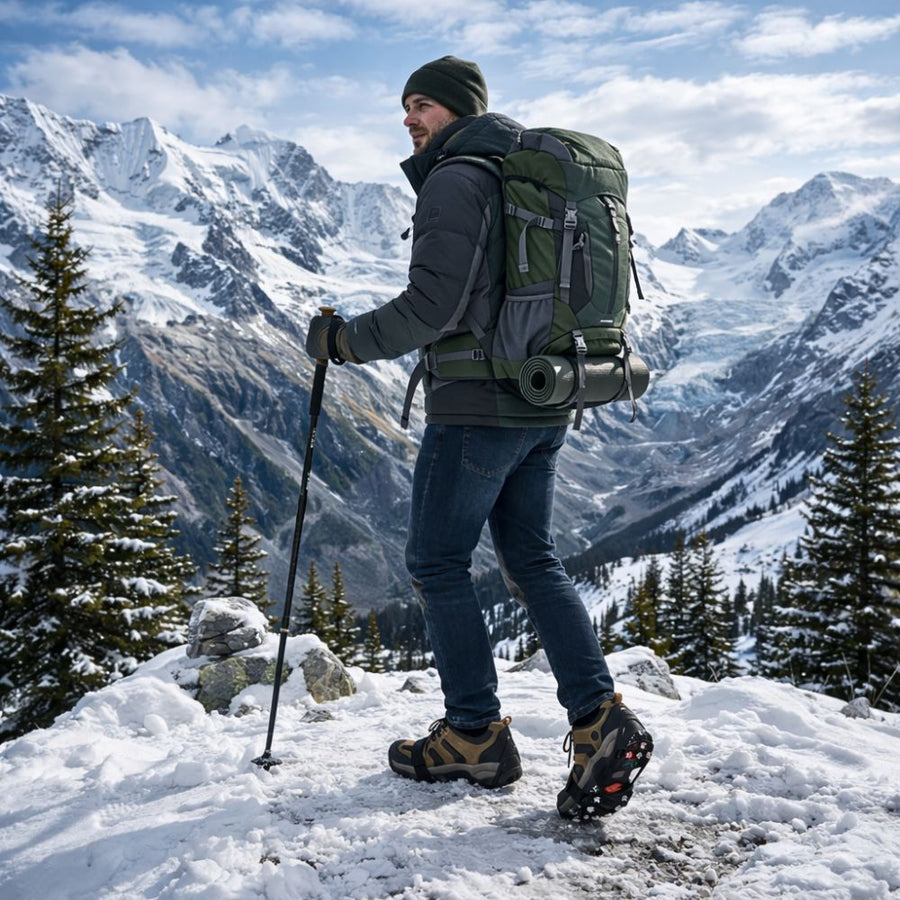 11-Spike Non-Slip Hiking Crampons Winter Ice Traction Cleats – product view 5 | Great Lakes Outdoor