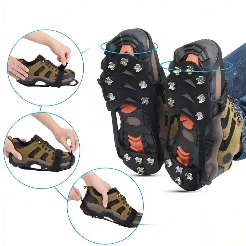 11-Spike Non-Slip Hiking Crampons Winter Ice Traction Cleats – product view 6 | Great Lakes Outdoor