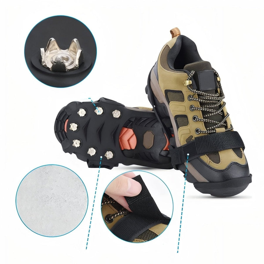 11-Spike Non-Slip Hiking Crampons Winter Ice Traction Cleats – product view 9 | Great Lakes Outdoor
