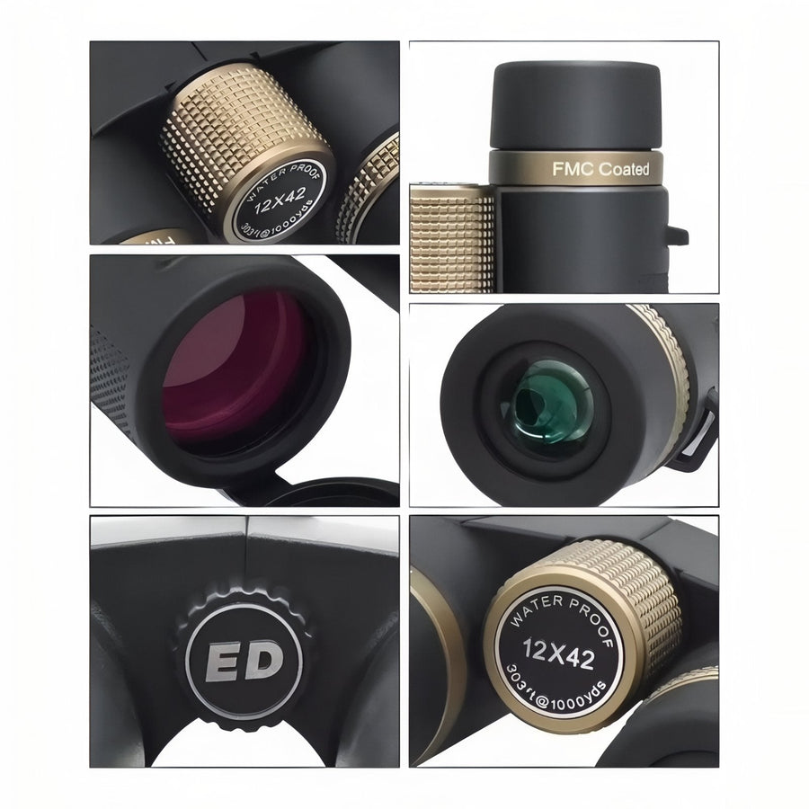 12x42 Lightweight Hiking Binoculars Compact Waterproof Outdoor Optics – product view 12 | Great Lakes Outdoor