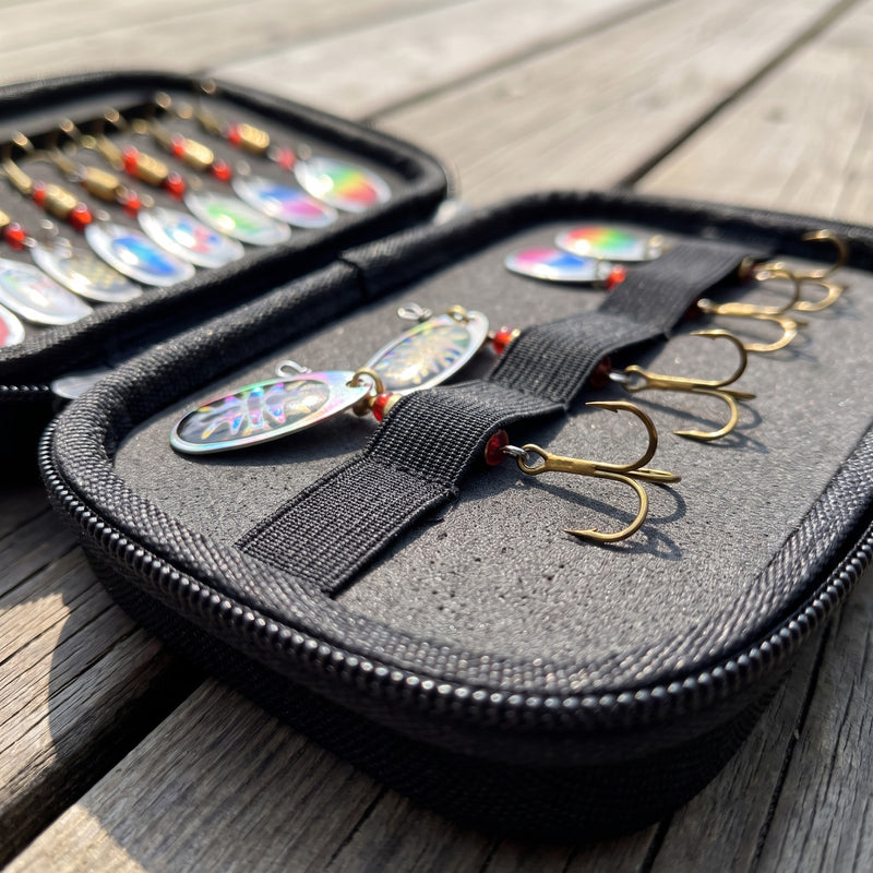 16 Piece Fishing Spinner Lure Set Predator Spoon Tackle Kit, product photo 4