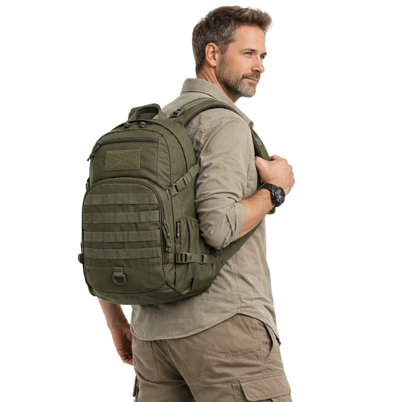 25L Tactical Backpack MOLLE Water Resistant Hiking Daypack – product view 2 | Great Lakes Outdoor