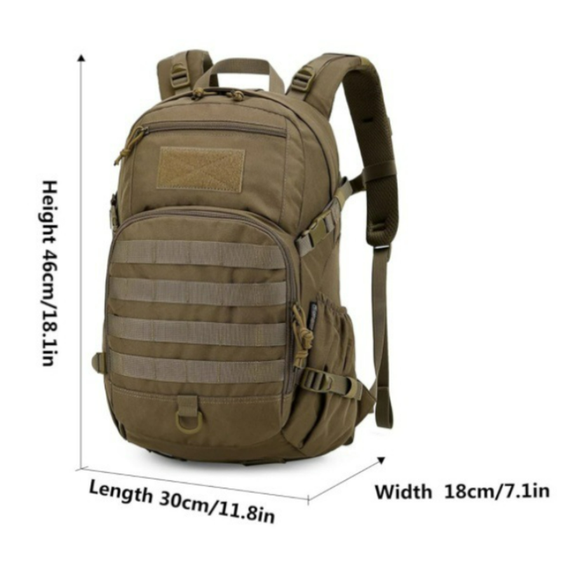 25L Tactical Backpack MOLLE Water Resistant Hiking Daypack – product view 6 | Great Lakes Outdoor