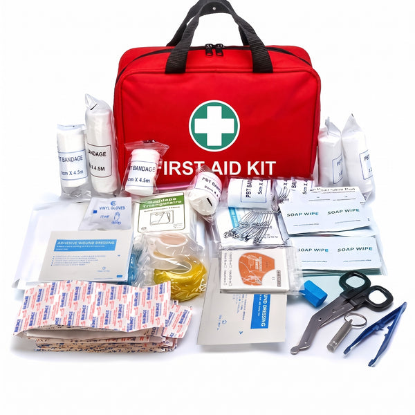 260 Piece First Aid Kit Portable Emergency Medical Trauma Bag