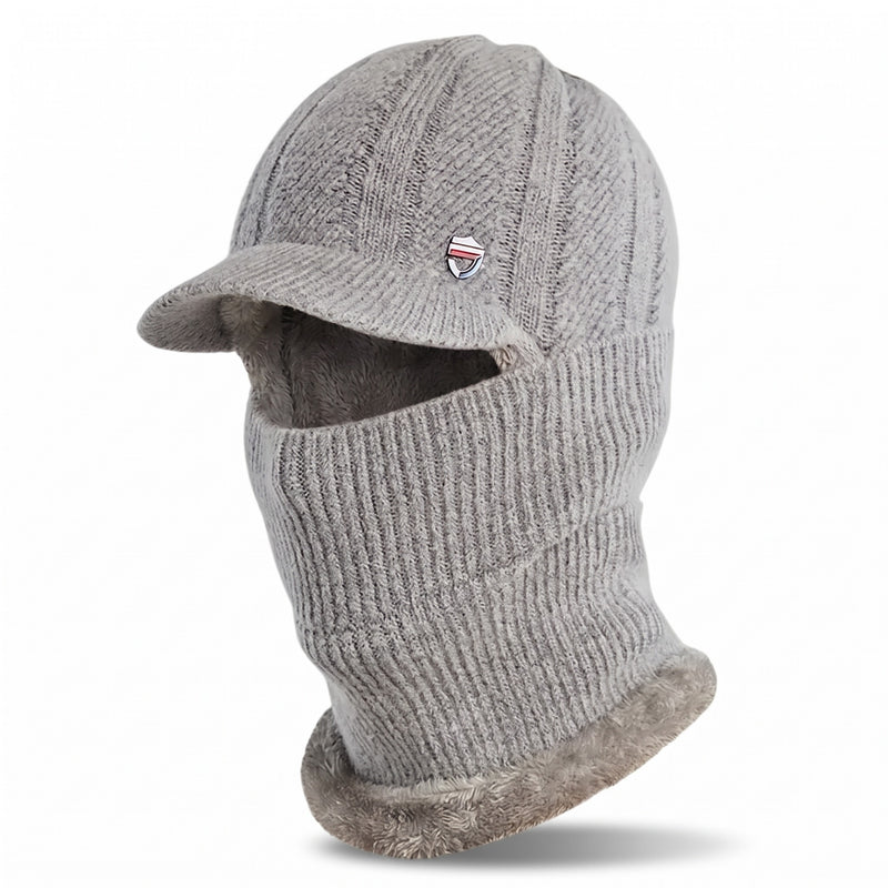 3 in 1 Knitted Winter Hat Fleece Lined Ear Warmer Neck Scarf Mask, product photo 7