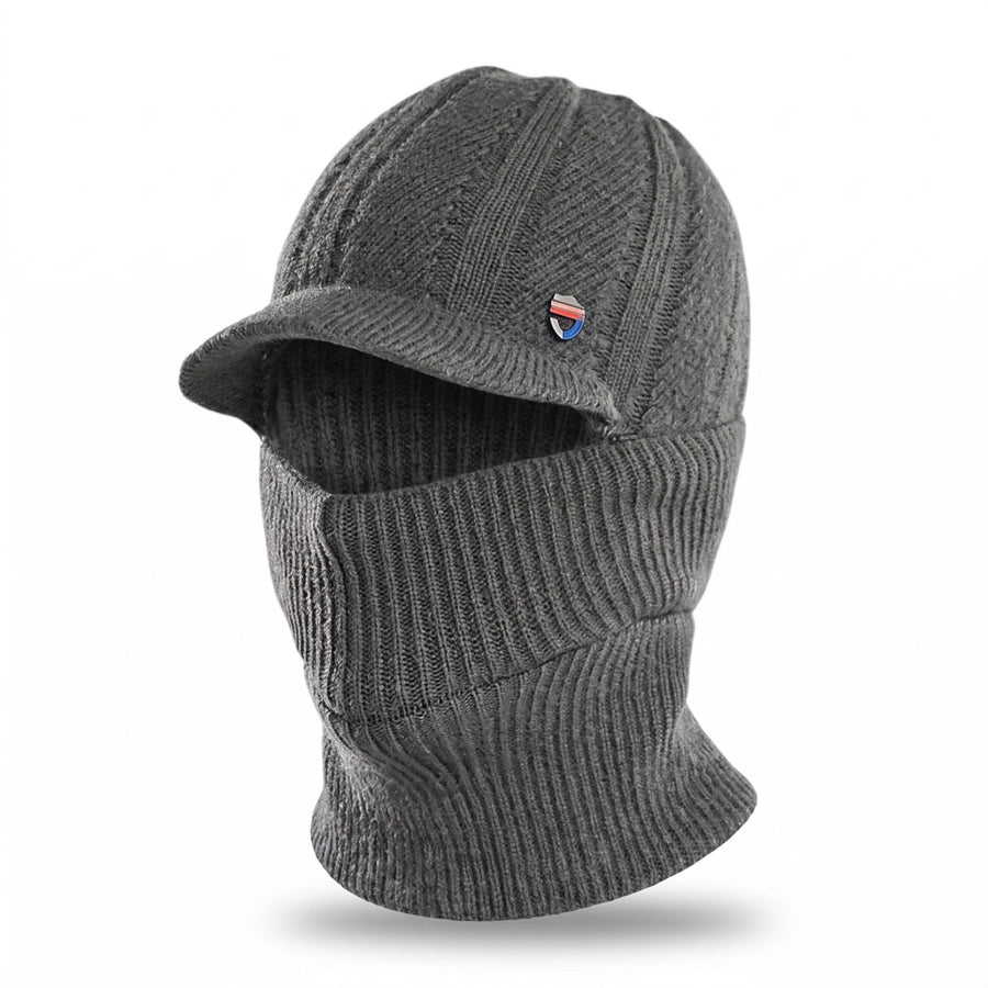3 in 1 Knitted Winter Hat Fleece Lined Ear Warmer Neck Scarf Mask, product photo 8