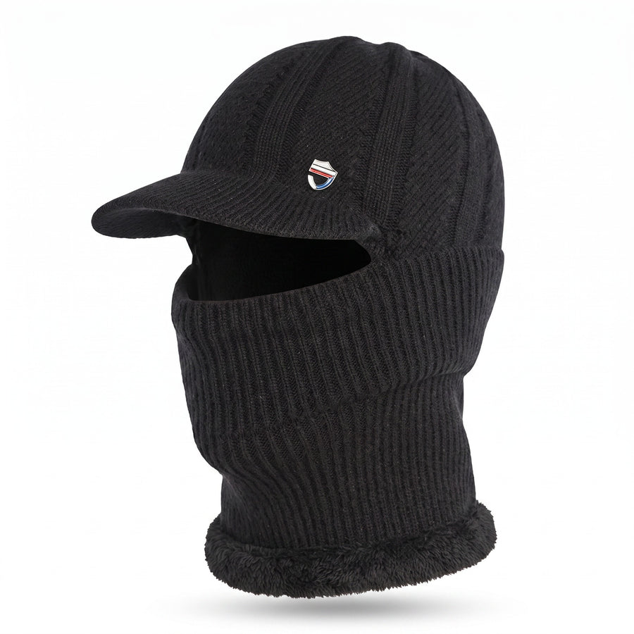 3 in 1 Knitted Winter Hat Fleece Lined Ear Warmer Neck Scarf Mask, product photo 9