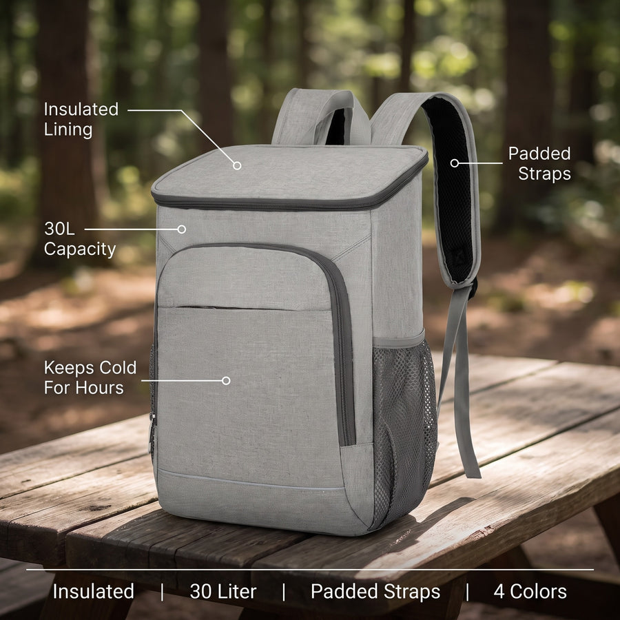 30L Insulated Cooler Backpack - Keeps Food and Drinks Cold for Hours, product photo 2